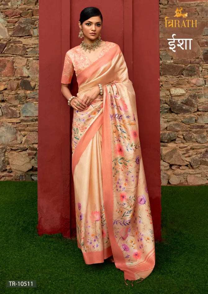 Isha By Trirath Art Silk Digital Printed Sarees Orders In India