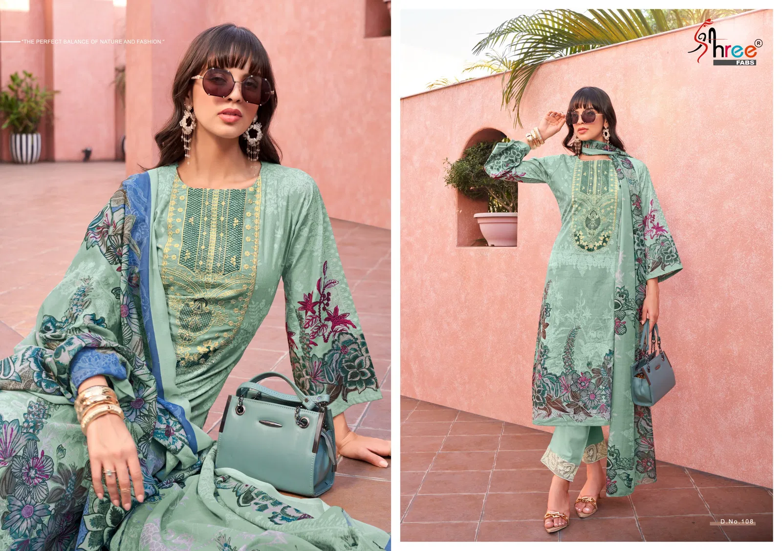 Mashaal Emb Lawn Colletion Vol 1 By Shree Fabs Cotton Salwar Suits Exporters In India