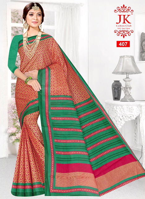 Jk Kangana 4 Cotton Printed Regular Wear Saree Collection
