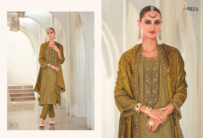 Sadgi By Ibiza Gaji Silk Jacquard Dress Material Wholesale Online