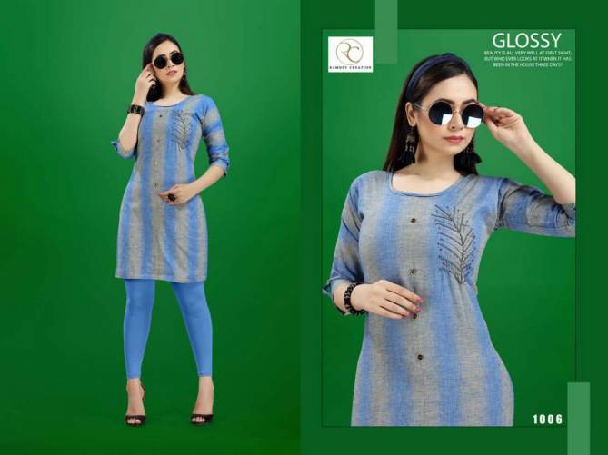 Rc Creative 1 Latest Printed Daily Wear Designer Short Rayon Kurtis Collection
