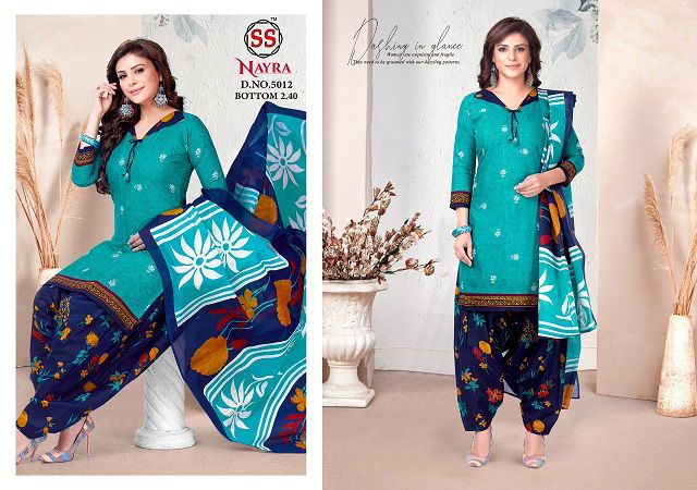 Nayra 5 Latest Fancy Designer Heavy Casual Regular Wear cotton Printed Panjabi Dress Materials Collection
