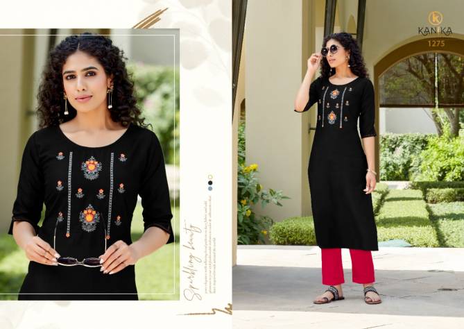 Kanika Aditi 9 Ethnic Wear Silk Embroidery Designer Kurits Collection
