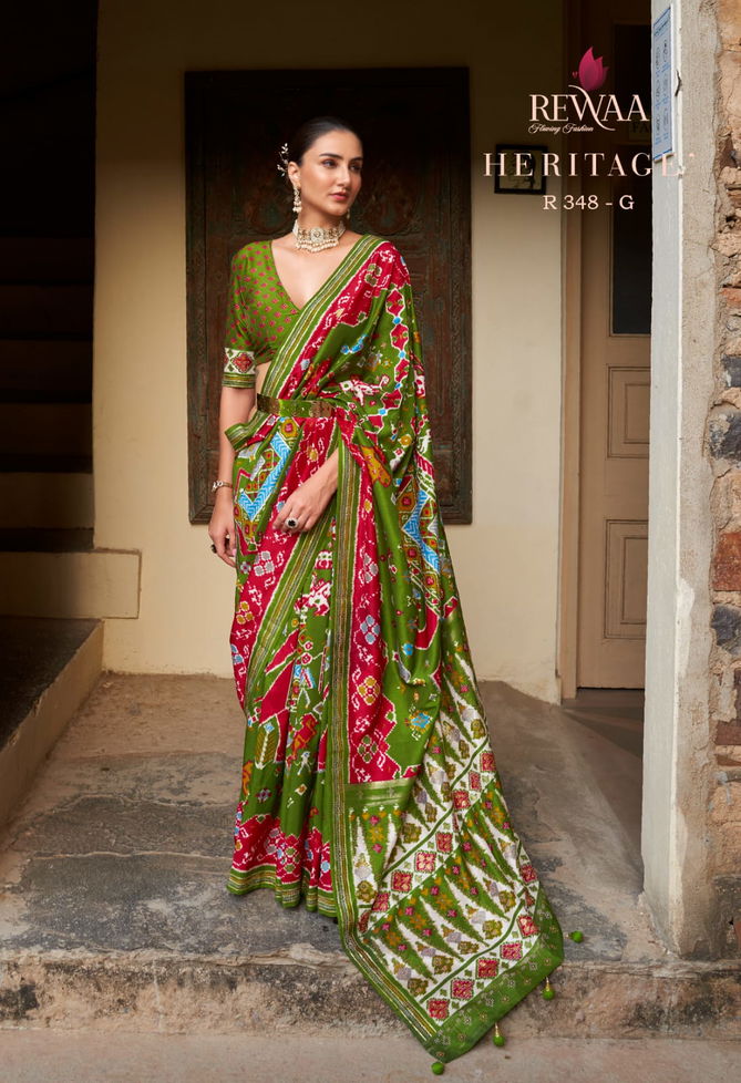 Heritage By Rewaa 348 Series Best Saree wholesale shop in Surat
