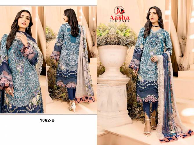 Needle Wonder Vol 6 By Aasha Heavy Embroidery Cotton Pakistani Suits Wholesale Shop In Surat
