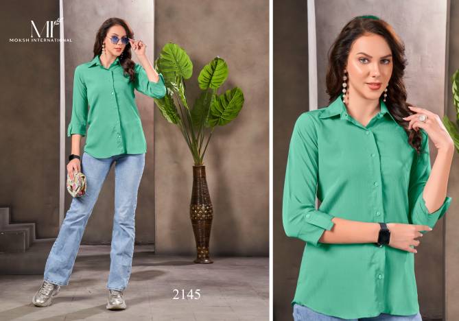 Dreams Shirt Vol 1 By Moksh Regular Office Wear Cotton Ladies Shirt Wholesale Shop In Surat
