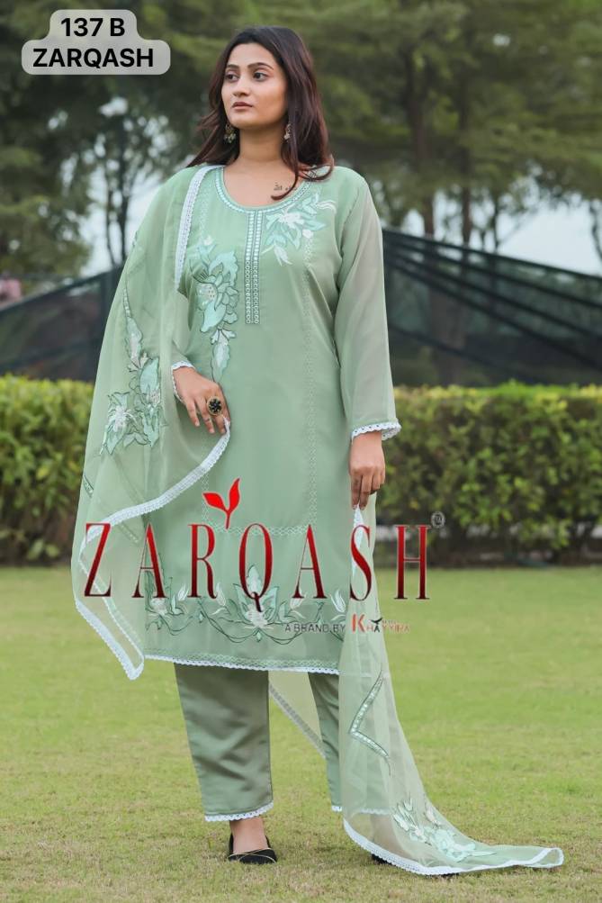 Zarqash Z 137 Series Pakistani Salwar Suit Wholesale Market in Surat with Price