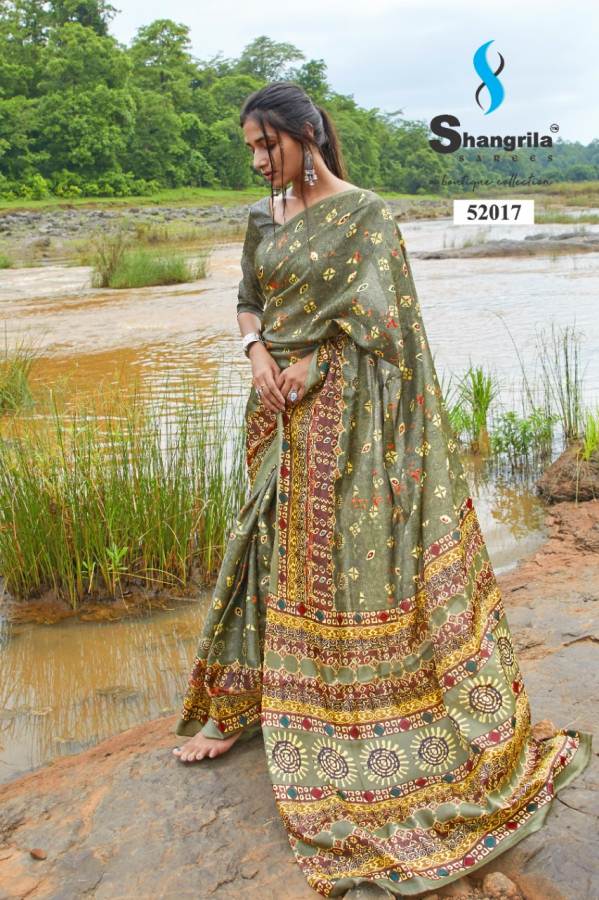 Shangrila Rashmi Latest Designer Digital printed Party Wear And Regular Wear Georgette Saree Collection 