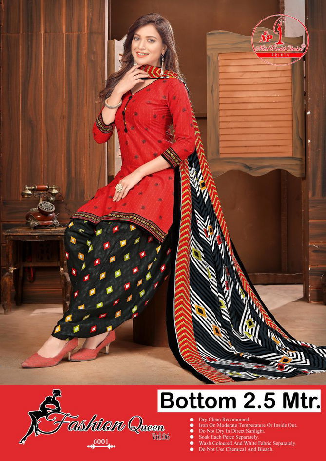 Miss World Fashion Queen 6 Latest Fancy Designer Regular Casual  Wear Pure Cotton Printed Cotton Collection
