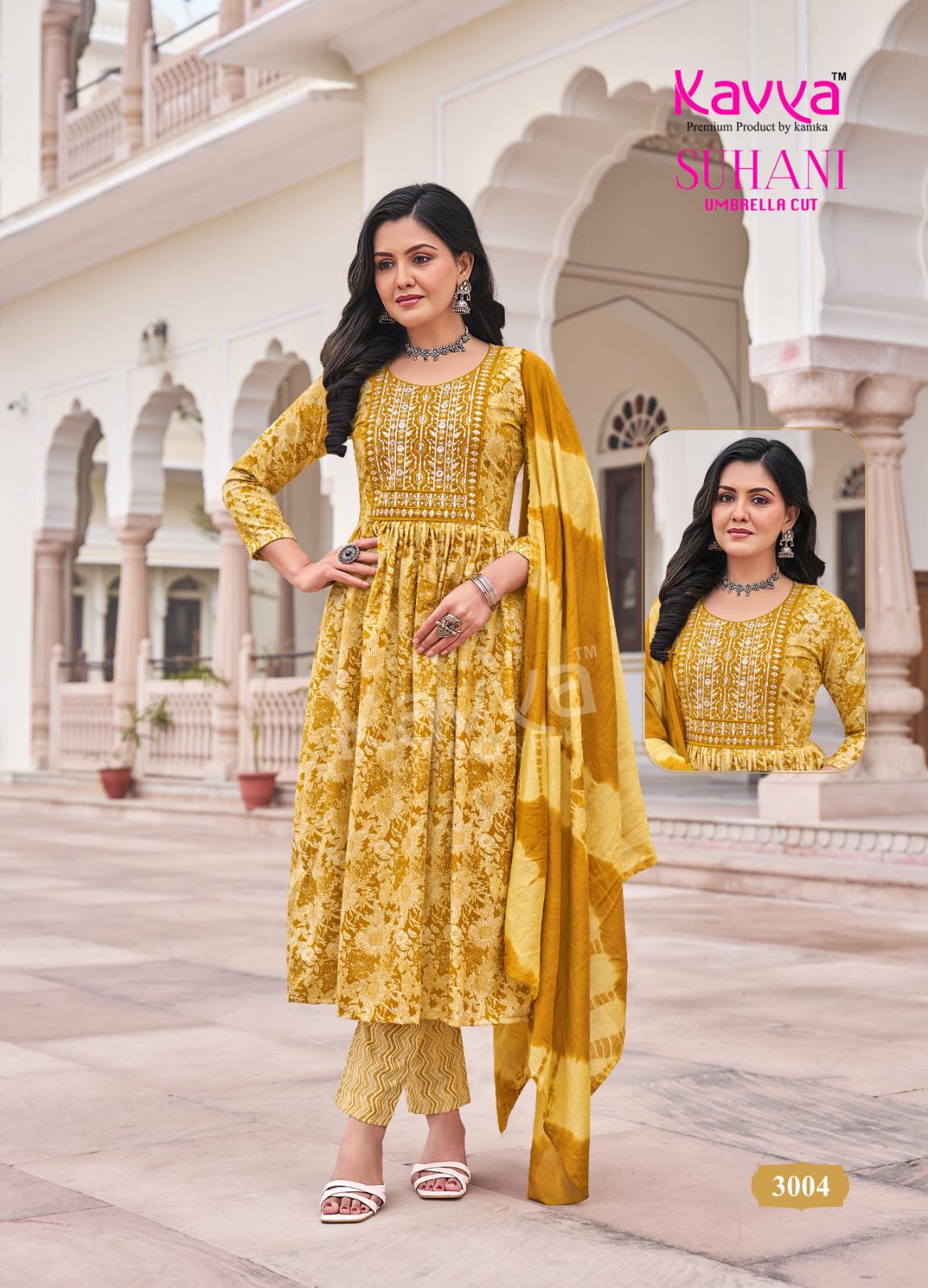 Suhani Vol 3 By Kavya Viscose Kurti With Bottom Dupatta Wholesale In India