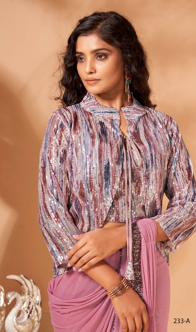 Amoha Trendz A 233 Fancy Stylish Designer Wholesale Party Wear Sarees