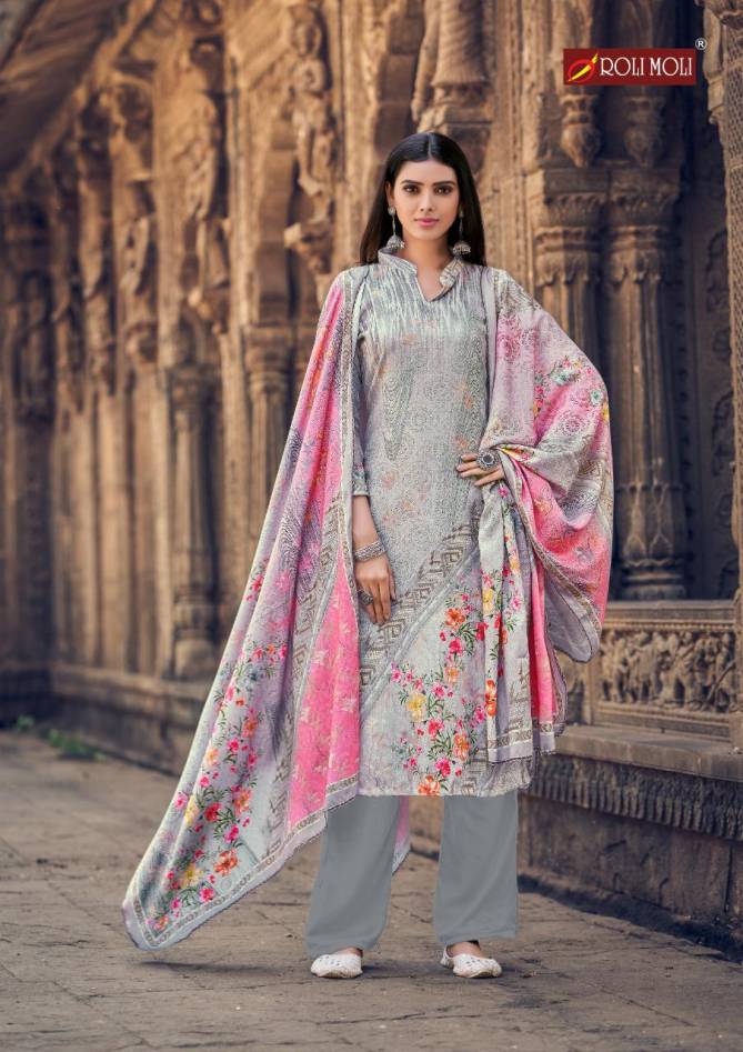 Roli Moli Shazia Exclusive Winter Casual Wear Printed Pashmina Dress Material Collection
