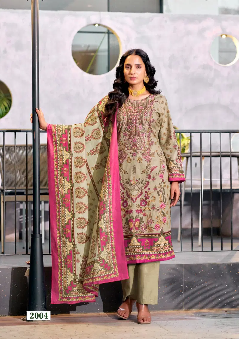 Nayra C By Yashika Cotton Printed Salwar Kameez Suppliers In India