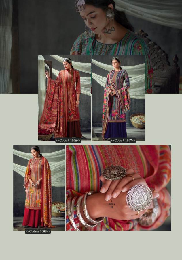 Slky 3 Latest Designer Casual Wear Pure Pashmina Winter Dress Material Collection 