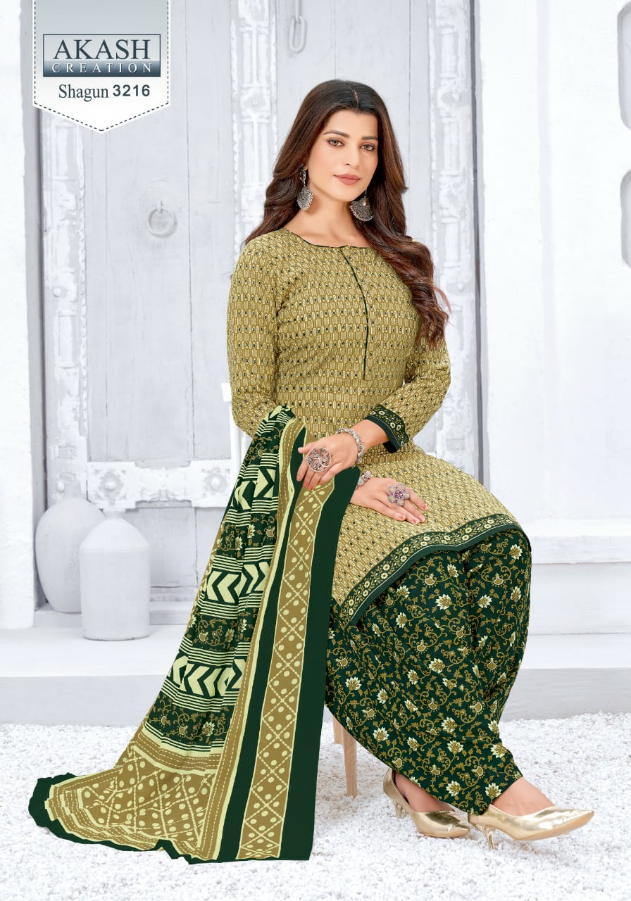 Akash Shagun 32 Casual Daily Wear Cotton New Designer Dress Material Collection