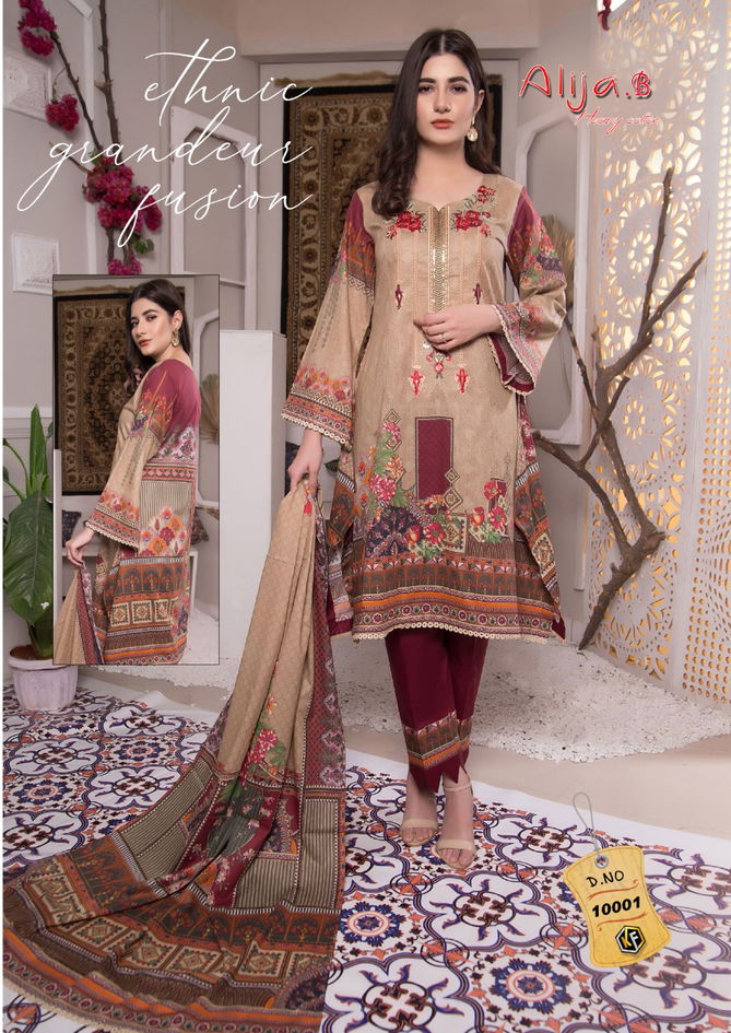 Keval Alija B 10 Latest Fancy Designer Heavy Cotton Digital Printed karachi Dress material Collection
