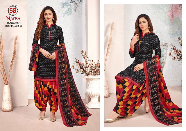 Nayra 5 Latest Fancy Designer Heavy Casual Regular Wear cotton Printed Panjabi Dress Materials Collection
