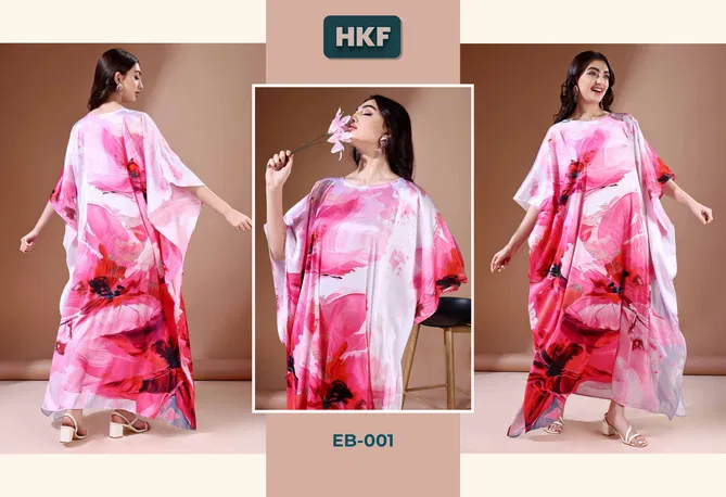 Everbloom Vol 1 By Hkf Soft Satin Fancy Kaftan Wholesale Shop In Surat