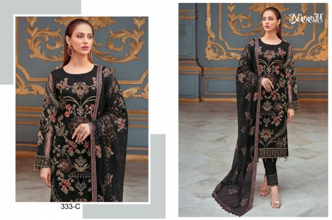 Noor 333 Hit Heavy Festive Wear Georgette Latest Pakistani Salwar Kameez Collection