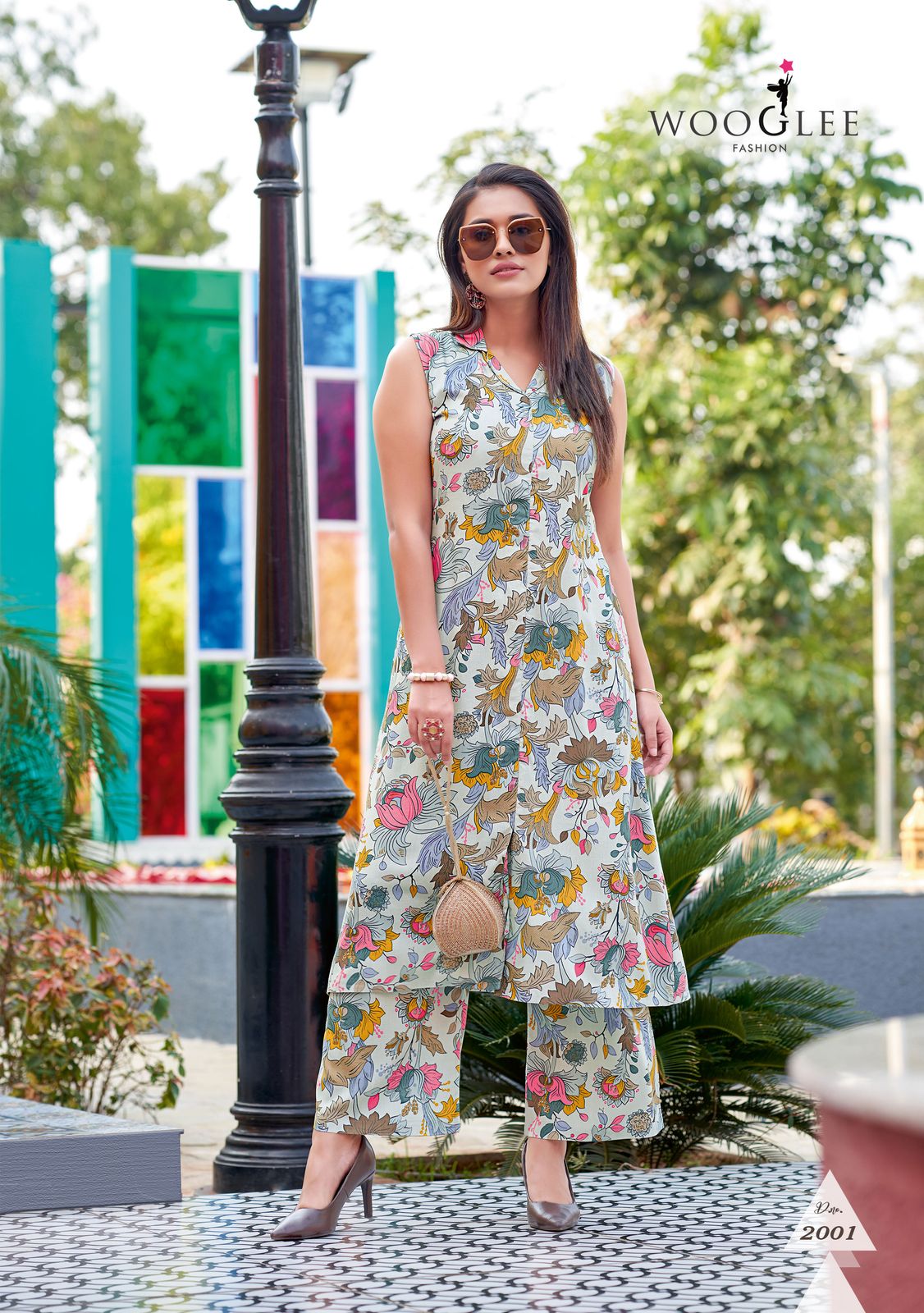 Samiksha By Wooglee Rayon Printed Kurti With Bottom Suppliers In India