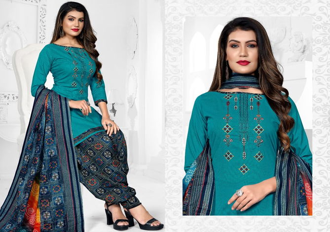 Mastani Patiyala 3 Latest Fancy Designer Heavy Casual Wear Punjabi Style Cotton Dress Material Collection
