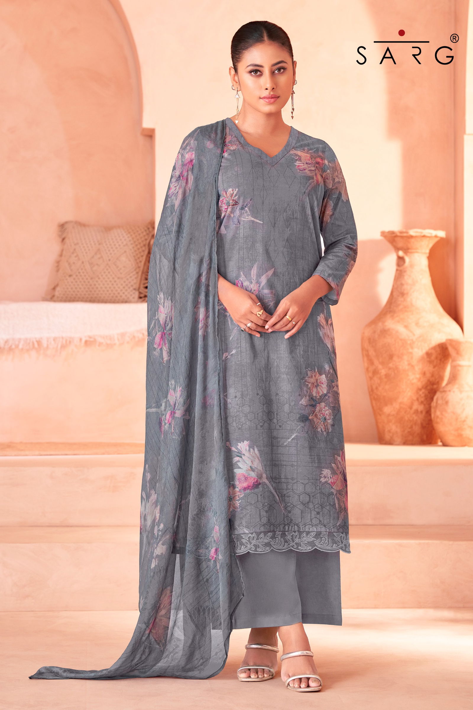 Riya By Sarg Lawn Cotton Digital Printed Dress Material Orders In India