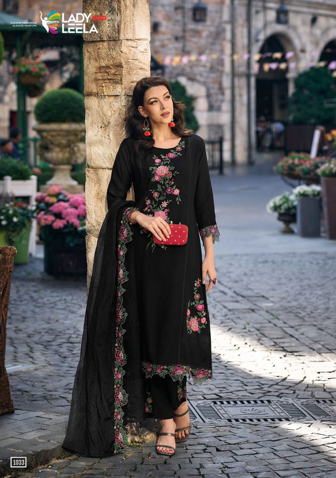 Shiddat By Lady Leela Heavy Embroidered Kurti With Bottom Dupatta