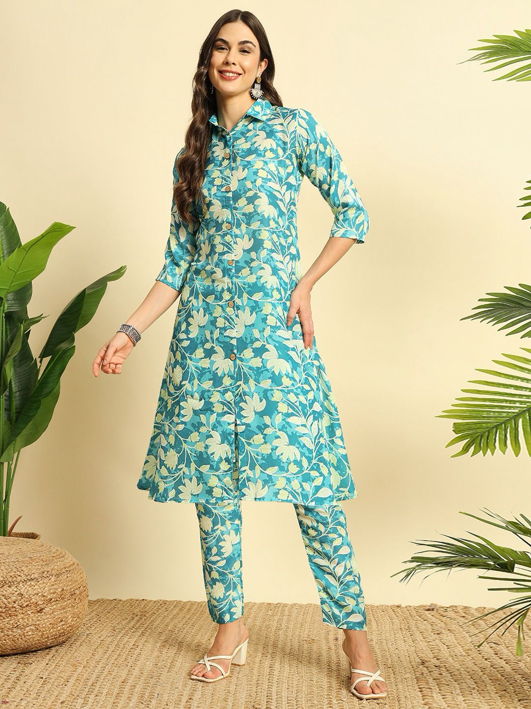 Vt Designer Cotton Printed Cord Set Kurti With Bottom Suppliers In India