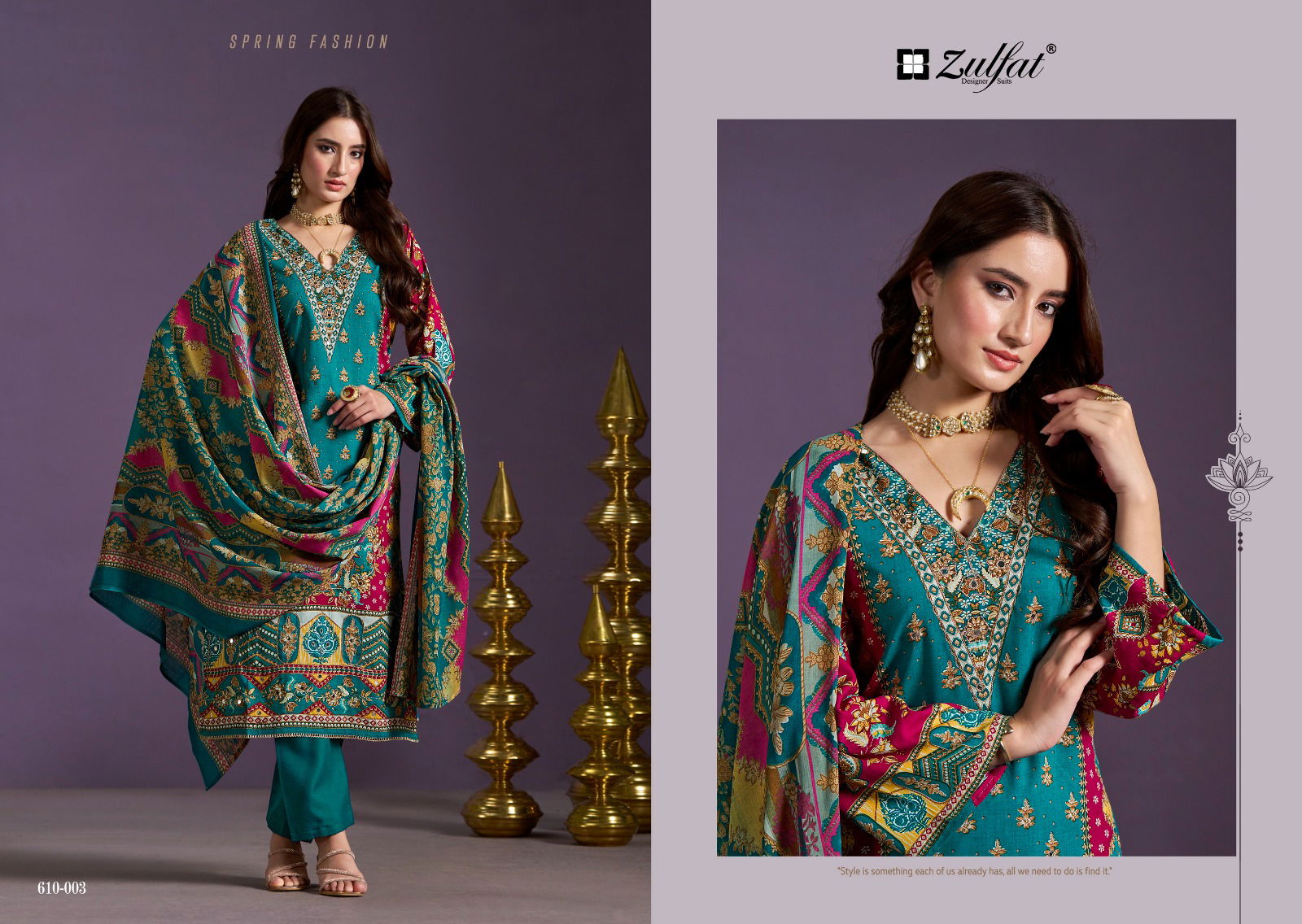 Aayat Vol 10 By Zulfat Viscose Digital Printed Dress Material Exporters In India