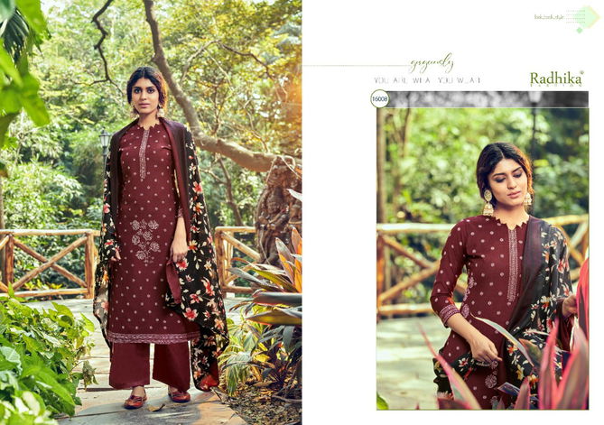 Azara Radhika Kenza 4 Casual Wear Cotton Slub Printed Designer Dress Material