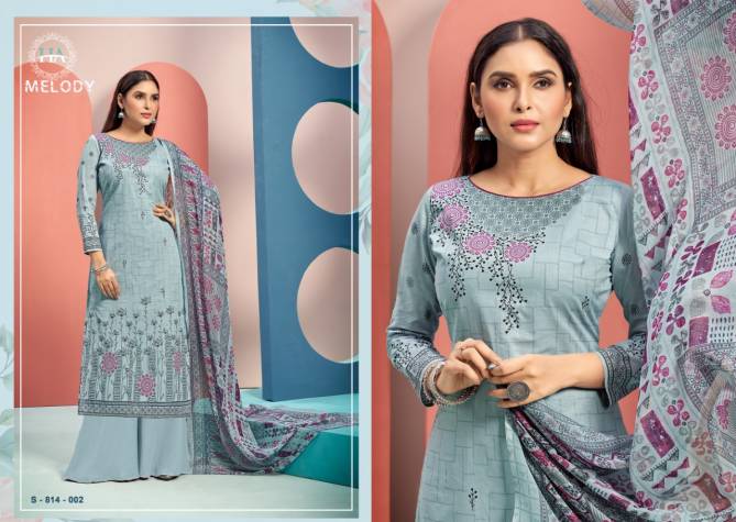 Harshit Melody Pure Cambric Cotton Fancy Designer Casual Wear Dress Material Collection
