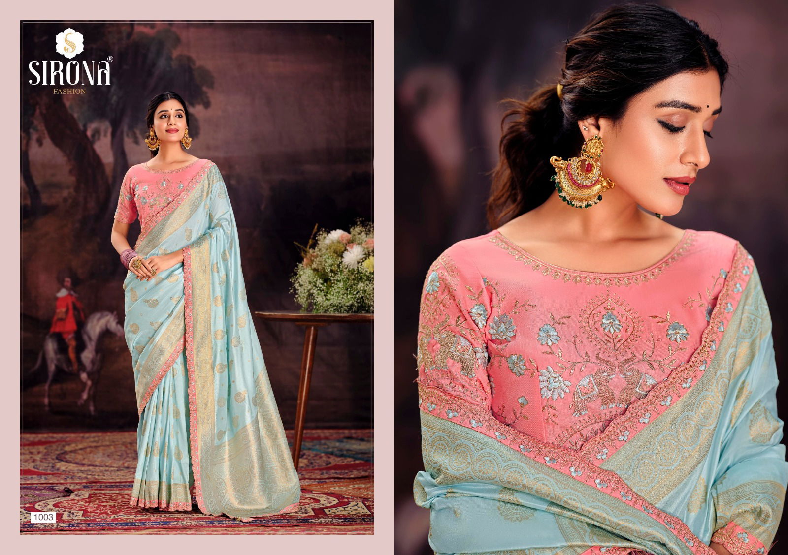 Rubby Silk By Sirona Dola Silk Designer Party Wear Sarees Suppliers In India