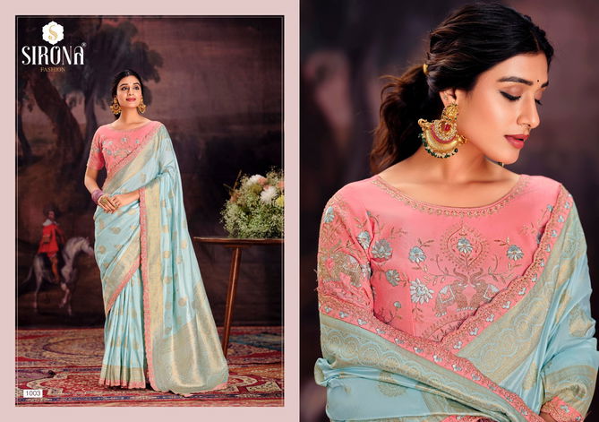 Rubby Silk By Sirona Dola Silk Designer Party Wear Sarees Suppliers In India