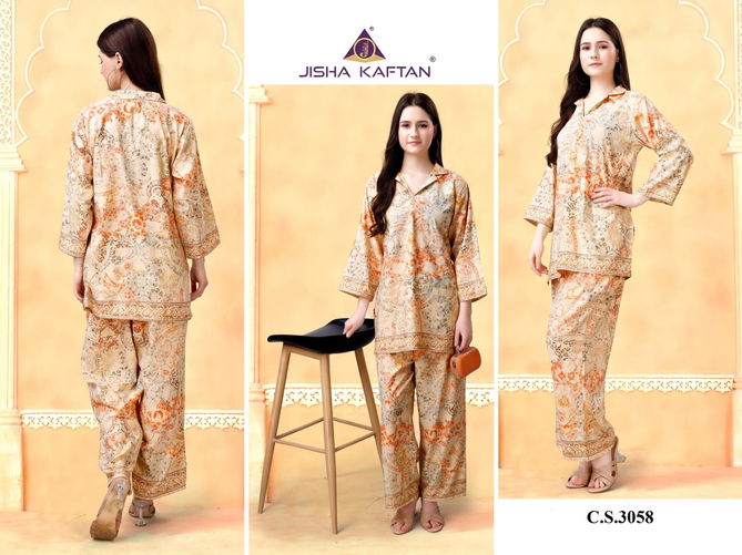 Jelite Jisha Kaftan Rayon Cord Set Vol 2 Western Catalog