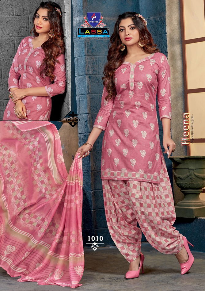 Arihant Lassa Heena Super 10 Cool Patiala Casual Wear Printed Cotton Dress Material Collection
