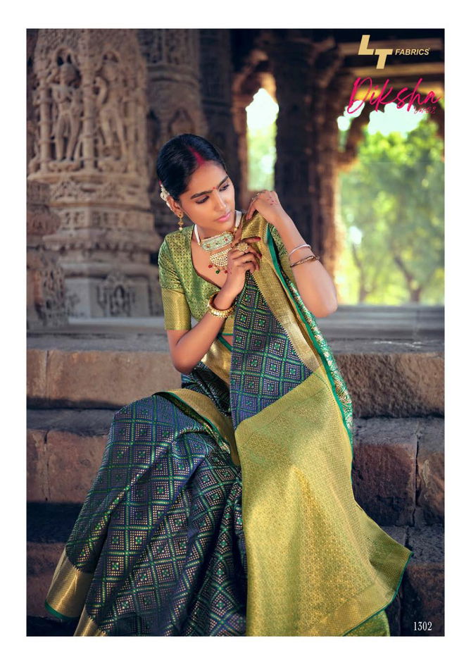 Lt Diksha 2 Latest Fancy Designer Casual Wear Patola Silk Saree Collection
