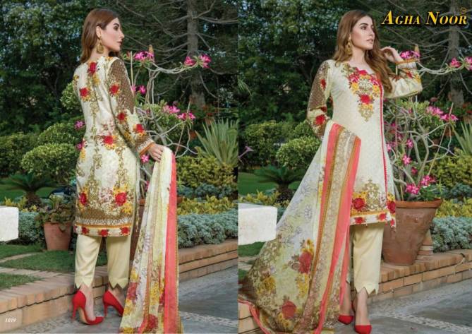 Agha Noor 2 Latest Fancy Designer Casual Wear Karachi Dress Materials Collection
