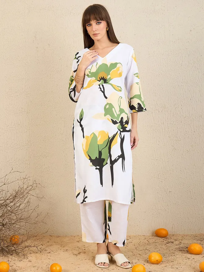 Indo Era 2533 Cotton Blend Kurti With Bottom Wholesale In India