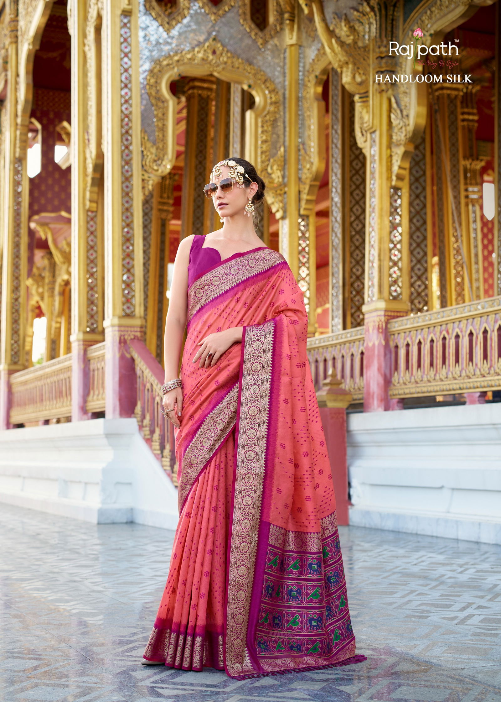 Aradhya Silk By Rajpath Tusser Handloom Silk Saree Wholesale Online