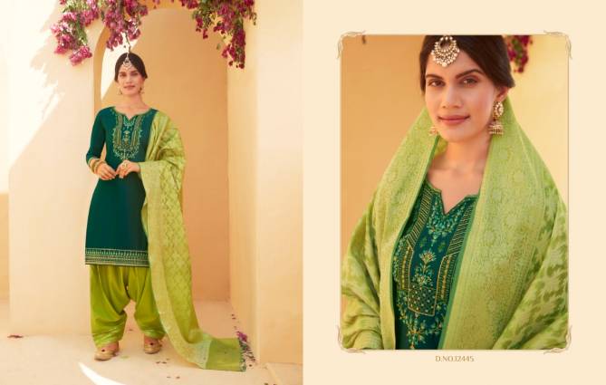 KAJREE SUNHERI PATIYALA VOL-4 Latest Fancy Designer Festive Wear Jam Silk with Embroidery Work And Khatli Work Readymade Salwar Suit Collection