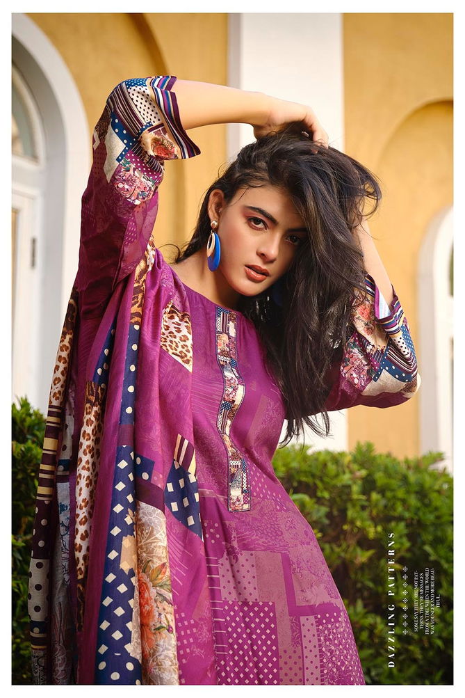 Fasurd By Aiqa Printed Pashmina Dress Material Catalog