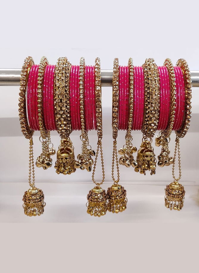 Latest Heavy Bridal Bangles Collection Jhumki Latkan Style