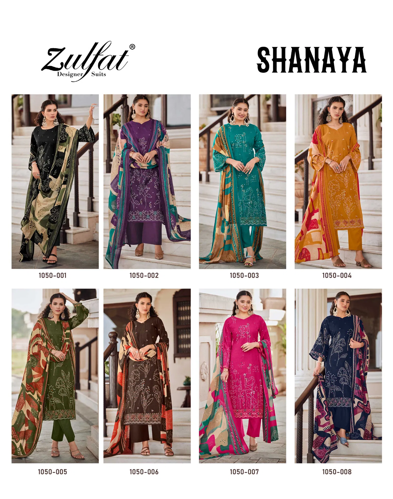 Shanaya By Zulfat Printed Jam Cotton Printed Dress Material Orders In India