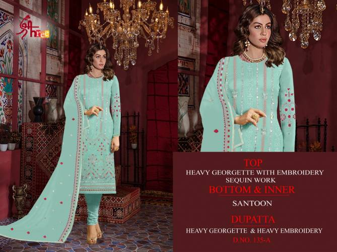 Shree Tex 135 Series Latest Fancy Festive Wear Pakistani Salwar Suits Collection
