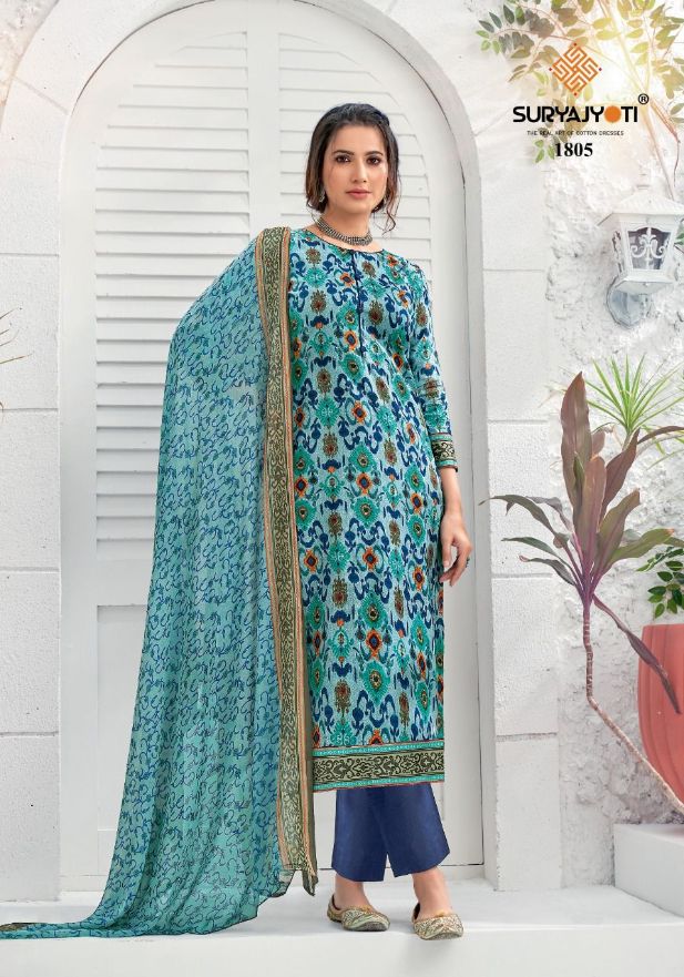 Suryajyoti Suhana 18 Regular Wear Cotton Printed Designer Dress Material Collection