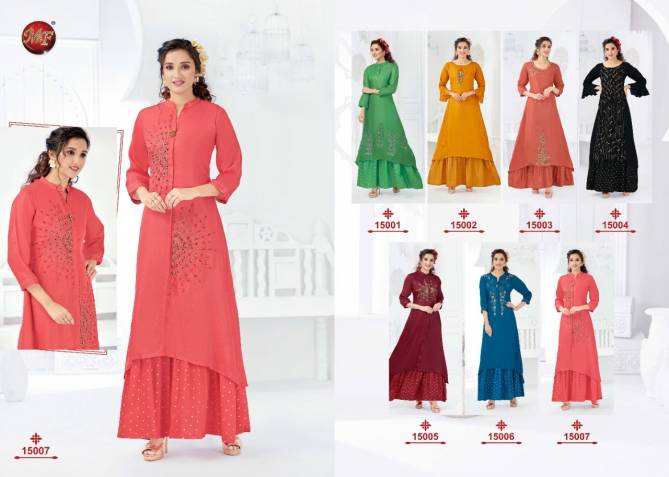 MF Festival Latest Designer Collection Of Fancy Kurti With Long Inner and Beautiful Hand Work 