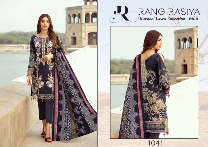 Rang Rasiya Kurnool Lawn Collection 8 Latest fancy Casual Wear Karachi Printed Dress Materials Collection
