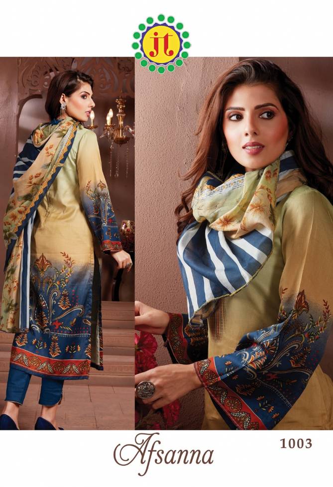 Jt Afsana Latest Fancy Designer Regular Casual Wear Printed Cotton Dress Material Collection
