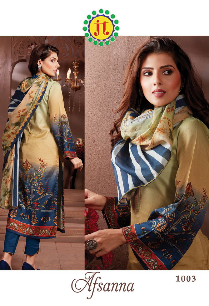 Jt Afsana Latest Fancy Designer Regular Casual Wear Printed Cotton Dress Material Collection
