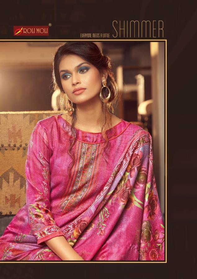 Roli Moli Silky 8 Latest Exclusive Collection Pure Pashmina Jacquard Print With Exclusive SIROSKEY Diamond Work Designer Dress Material